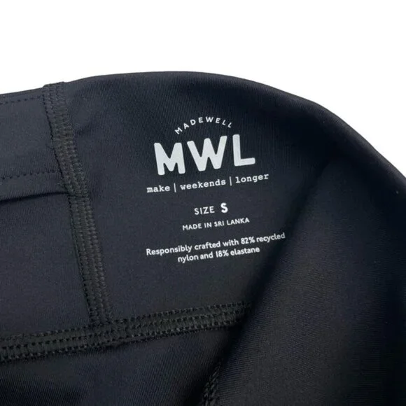 NWT Madewell MWL Form Womens High-Rise 7" Biker Shorts Small - Picture 4 of 7